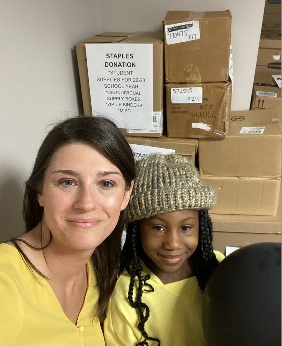 AudeliaCreek's tweet photo. Thank you so much @StaplesStores for your generous donation of school supplies!! Our students are already smiling!! @sharon_erickson @BallastShawna #Stallionpride #RISDgreatness #RISDLitandInt #ItsAStallionThing #RISDpoweroflove https://t.co/VbGXhbB5Cp
