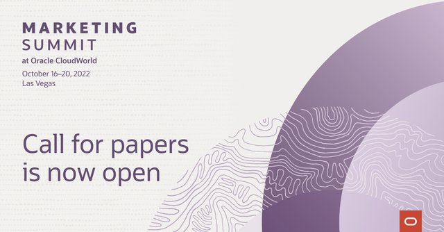 ICYMI: Call for papers at Oracle CloudWorld is now open. Have a business success story with <a href="/OracleCX/">Oracle Customer Experience</a> and #marketing applications? Share your story at #CloudWorld. bit.ly/3yXkams