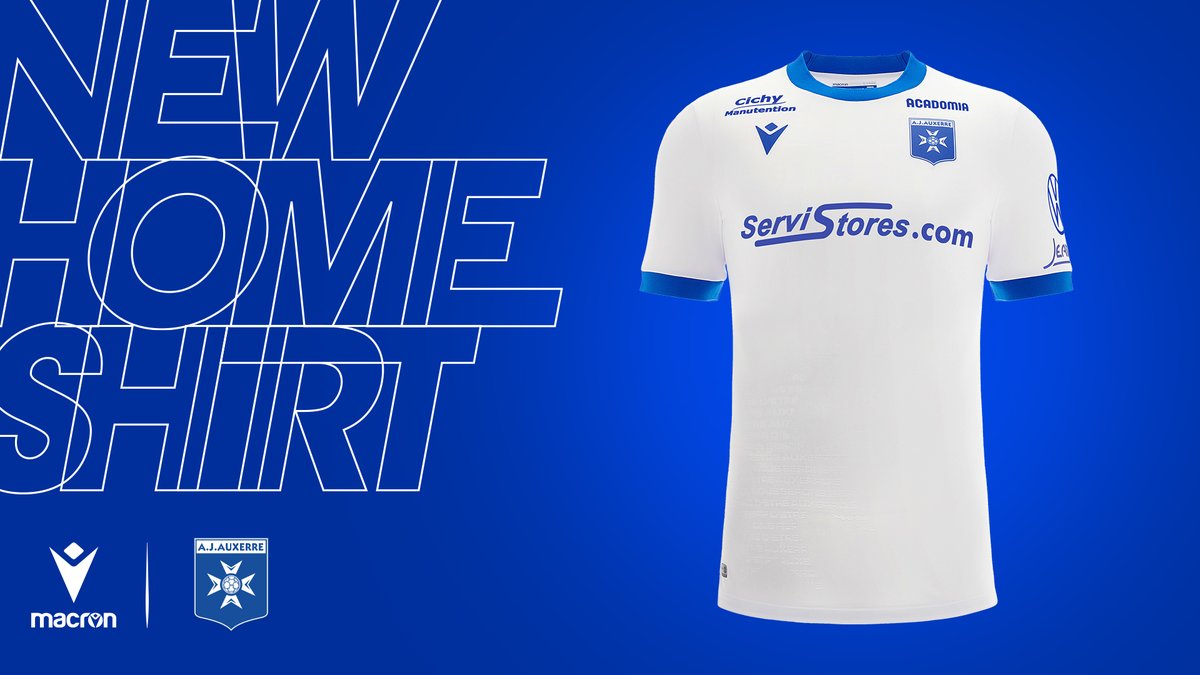MacronSports's tweet image. A jamais nous serons, fiers d'être Auxerrois.
Unveiled the new A.J. Auxerre 2022/23 Home jersey🔥

Read more: bit.ly/AuxerreHomeShi…

#WorkHardPlayHarder