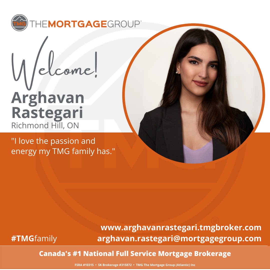 Arghavan Rastegari moved to Canada almost 4 years ago with an entrepreneurial spirit and a passion for financing and investments. She found that helping people finance their homes was the perfect fit. Welcome to Gina Monaco’s team and the #TMGfamily.