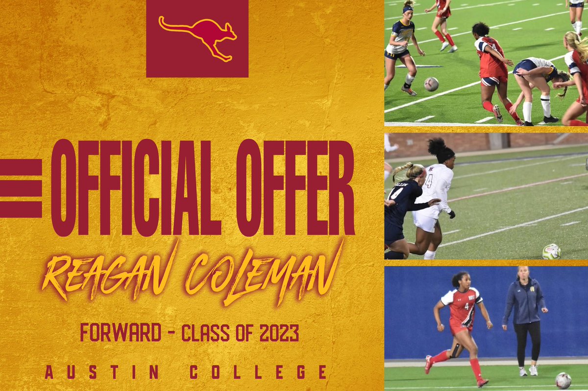 Feeling blessed!! After a great visit with Coach Gregory, I have received &amp; opportunity to continue my soccer &amp; academic career at Austin College!! <a href="/AC_WSoccer/">AC Women's Soccer</a> <a href="/SCAC_Sports/">SCAC</a> <a href="/FCDNorthblack/">FC Dallas North Black 04G Premier</a> <a href="/FCDallasYouth/">FC Dallas Youth</a>