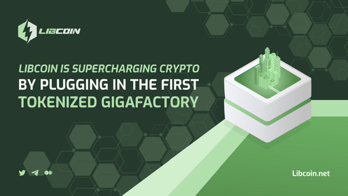 LIBCOIN is democratizes access to a new class of investors to participate in top-tier green energy investments ♻️✅ 
 
Backed by battery technology, the $LIB token is a one-of-a-kind digital asset aiming to start a Gigafactory of Lithium-Ion batteries 🔋⚡

#Libcoin #GreenToken