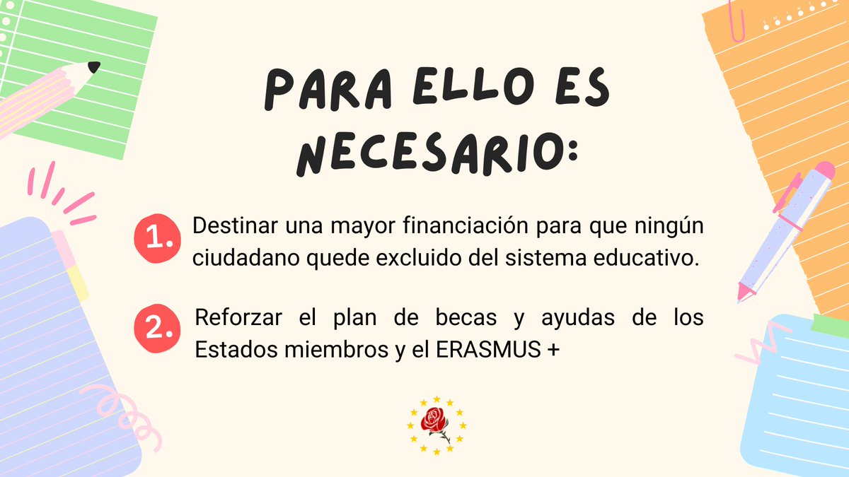 SocialistasUE's tweet photo. 2⃣👩🏫Por una Europa #instruida
La educación es el motor fundamental de toda sociedad. Gracias a ella las personas avanzamos en nuestro día a día, creando una Europa unida que haga frente a los retos futuros.
L@s europeos necesitamos una educación #pública #gratuita y de #calidad. https://t.co/7OE8s6gvVU