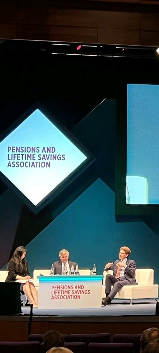 Was a joy to chair this TCFD session for David Russell <a href="/USSpensions/">USS</a> &amp; Paul Lee <a href="/Redington/">Redington</a> at @ThePLSA investment conference. Clear messages: demanding process, data issues (lots of assumptions), but many opps to do good work, for the purpose of driving good behaviours over time.