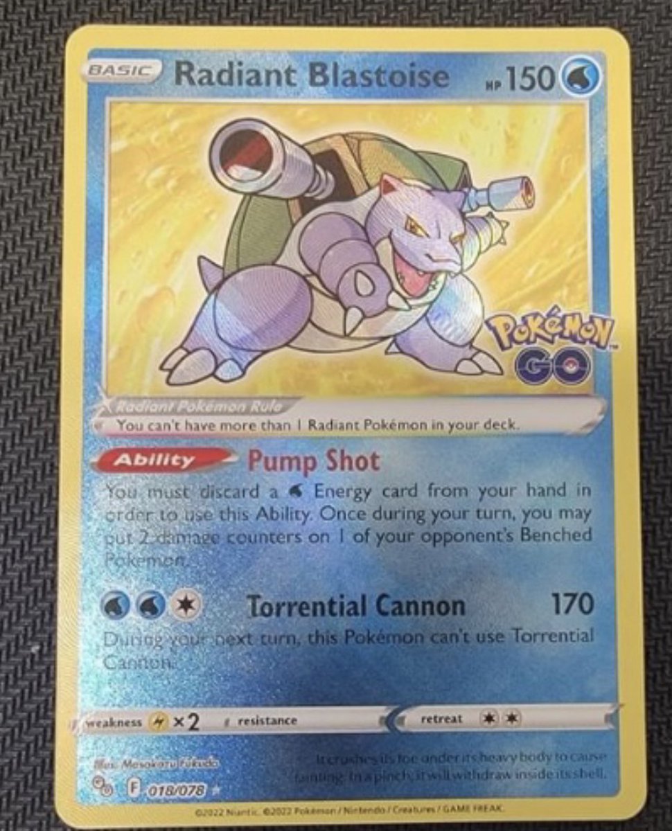 No_Rmble's tweet photo. Supposedly this got pulled from an Astral Radiance pack! #POGO #shinyblastoise #shinypokemon #blastoise https://t.co/x2cLQgDnka