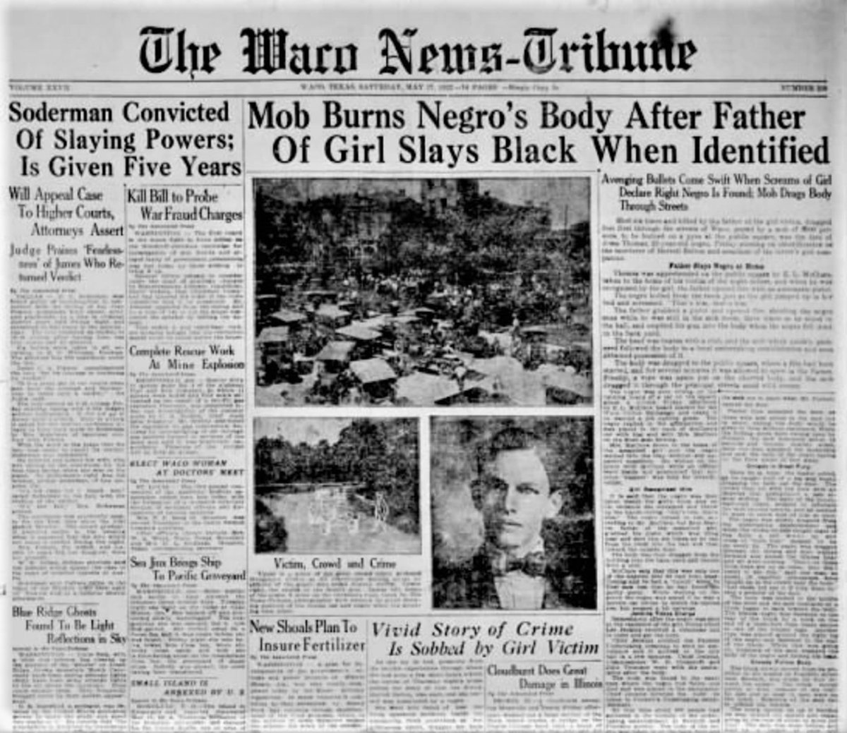 Jon Blackwell (This Day in 1923) on Twitter "Flashback to the Waco