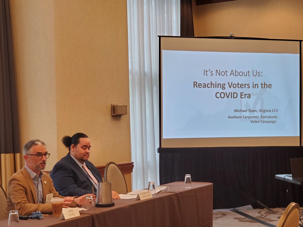 ChooseCleanH2O's tweet photo. Absolutely vital learnings this morning from @VirginiaLCV on the importance of engaging in the electoral process for clean water and how they made progress in their voter registration efforts during the COVID era using unique and innovative tactics. #CleanWater22 https://t.co/togNVB7MpX