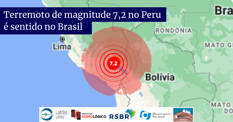 Um terremoto de magnitude 7,2 atingiu o Peru nesta quinta-feira (26) e pôde ser sentido em Manaus (AM). A profundidade do evento foi estimada em cerca de 200 quilômetros pelo Serviço Geológico dos Estados Unidos (USGS)
+