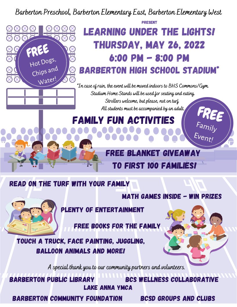 This is happening tonight!!!  Activities will be moved inside if it rains!  You don’t want to miss this event!!   💜