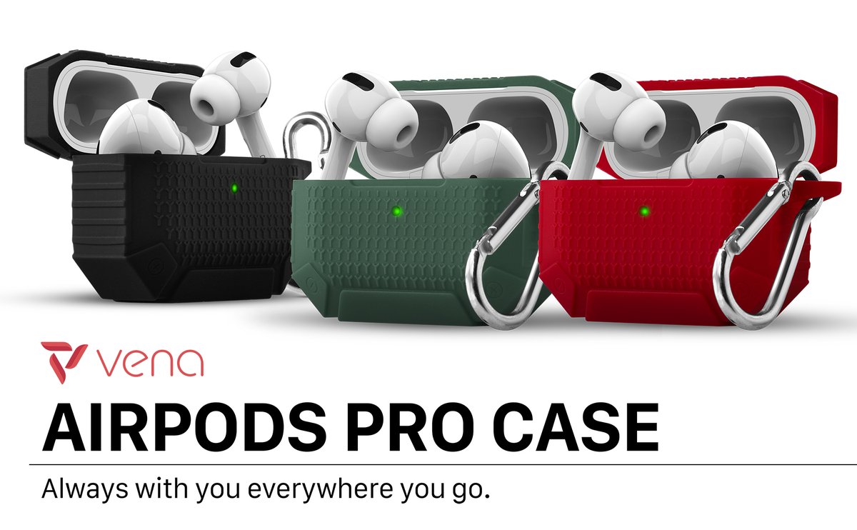 venaproducts's tweet image. Vena🇺🇸 never stops to innovate &amp;amp; to create❗️
Here is the new color for the #airpodspro case😍

➖➖➖➖➖➖
🛒bit.ly/3sQLq7
➖➖➖➖➖💚

▪️ Rugged &amp;amp; scratch resistant
▪️ Comes with a carabiner
▪️ Wireless charging compatible
#onlinshopping #goodtip