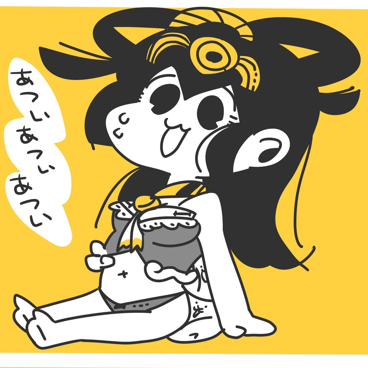 暑すぎて限界なアマテラスさま
 #にゃんこ大戦争 