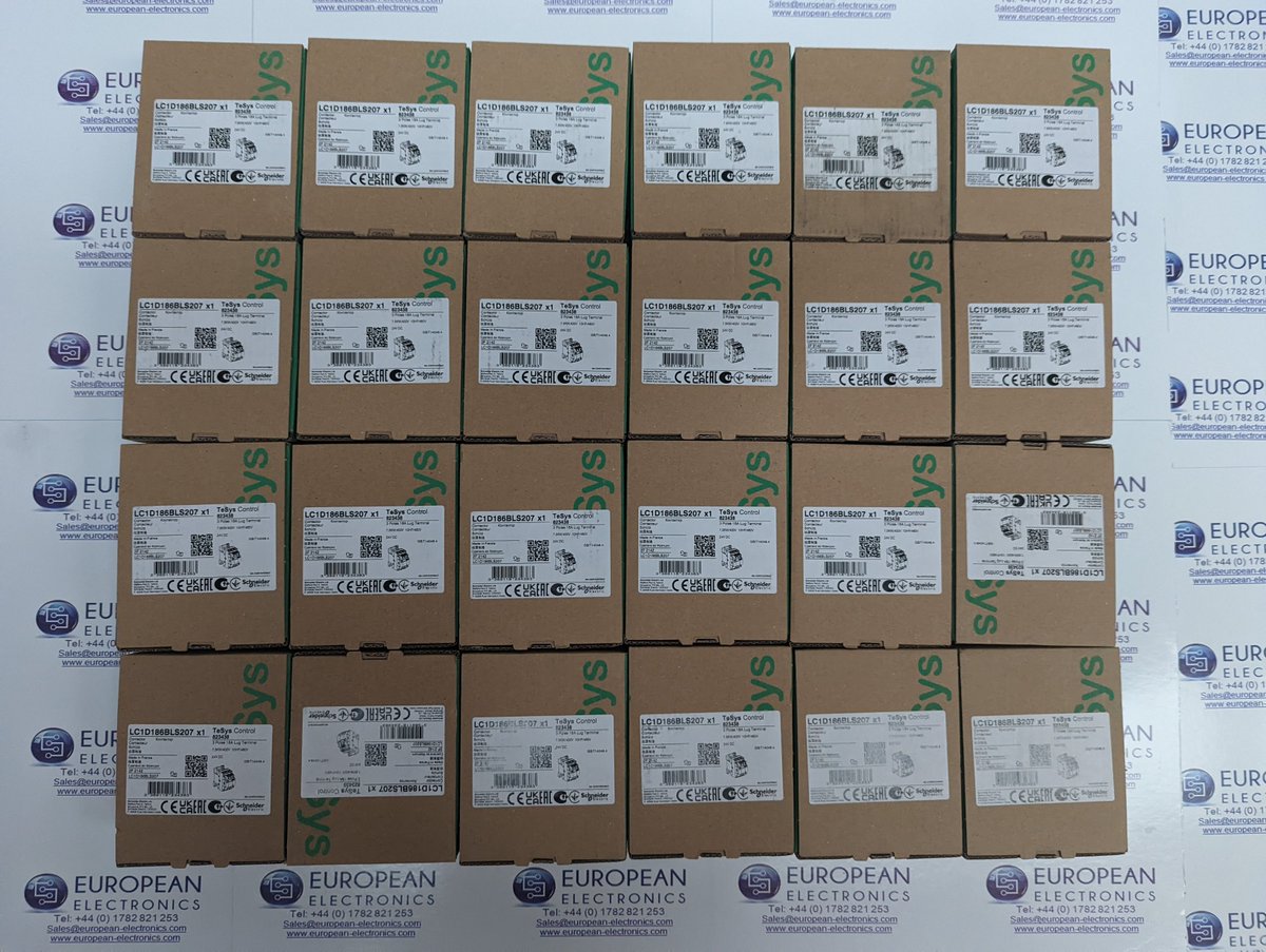 EuropeanElectro's tweet photo. Some more Schneider essentials. If you have any enquiries, let us know!

sales@european-electronics.com

LC1D186BLS207

TeSys Deca contactor S207 - 3P (3NO) AC-3/AC-3e 18A <=440V - coil 24V DC low

#Schneider https://t.co/k608mjwSY4