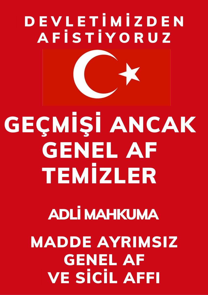 Pnarzgl7's tweet photo. Çocukların babalarına ihtiyacı var Baba anne sevgisinden yoksun büyümesinler Dikkatlerinizi çekmek isterimki hapis yatanların çoğu genç nüfus Ülkenin pırıl gençlere ihtiyacı varken hapishane köşelerinde çürümeye terkedilmeleri hiç adil değil AF gerekli
Devletimizden AFistiyoruz https://t.co/qaltY4zm2S