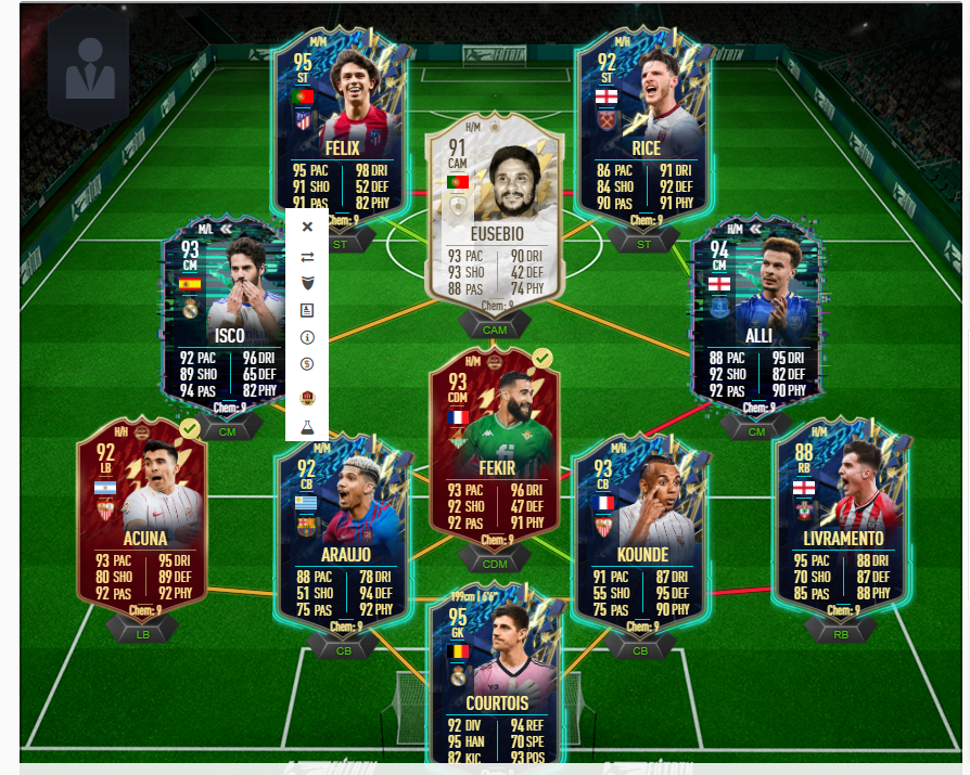 nevsinhovlr's tweet photo. Un avis ? la 2ieme photo c ingame (j'ai suarez tots que je peux mettre a la place de eusebio mais j'ai me pas suarez in game) @FutixxAR #fifa22 #teamfifa https://t.co/KhN0O1wY7x