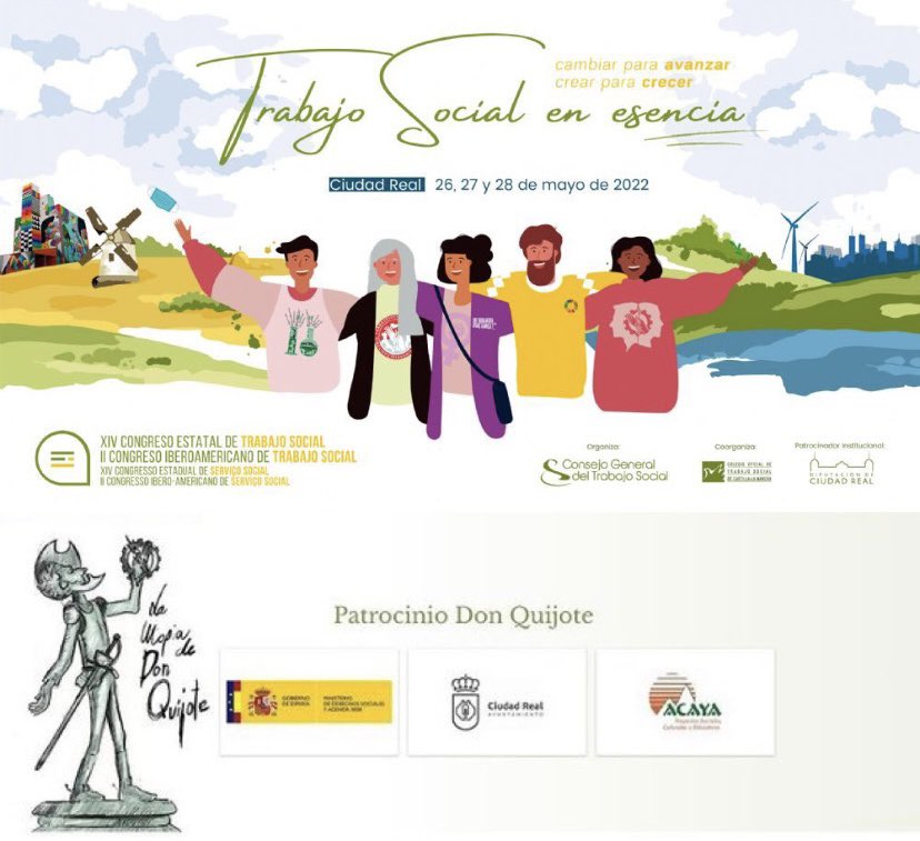 Desde Acaya queremos agradecer el gran trabajo de organización y la oportunidad de poder estar con grandes profesionales en el XIV Congreso Estatal y II Iberoamericano de #TrabajoSocial 

“Trabajo Social en esencia: cambiar para avanzar, crear para creer”

#CongresoTS