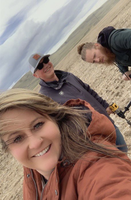 Installed moisture probes in Central Montana today! Thanks to the Chris and Wyatt for tackling anything and everything I throw at them! <a href="/farmers_edge/">Farmers Edge</a>