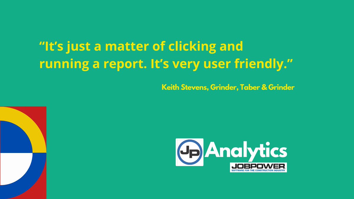 With JPAnalytics, it's easier and faster to create, view, and analyze company data like profit projections and more. 

Read how general contractor Grinder, Taber &amp; Grinder uses JP Analytics to manage their data. jobpow.com/blog/new-const…