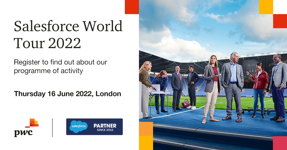 At <a href="/salesforce/">Salesforce</a> World Tour, we will be hosting presentations, demonstrations and market insight. Whether you're attending in person, or would like to learn more about the insights being discussed, register here to find out more. bit.ly/3LRzdB1