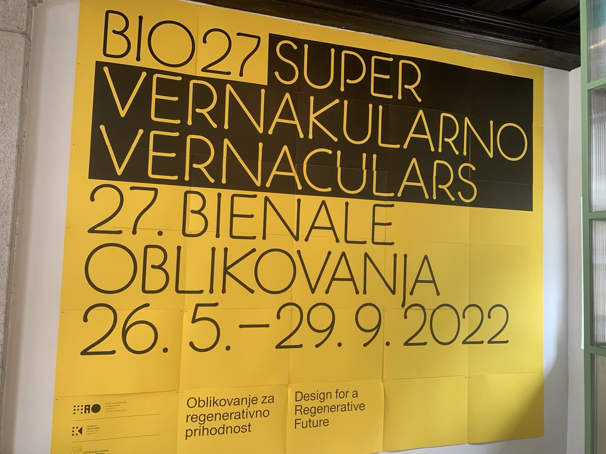 siBritish's tweet photo. #BIO27, the world’s oldest, opens today. Curated by @JVWITHERS, it showcases best design practices of vernacular traditions and value system from around the world. Our director @DraganBrBr attended the press viewing this morning with @MAO_Slovenia director and the #BIO27 team. https://t.co/v8Fxs6snOh
