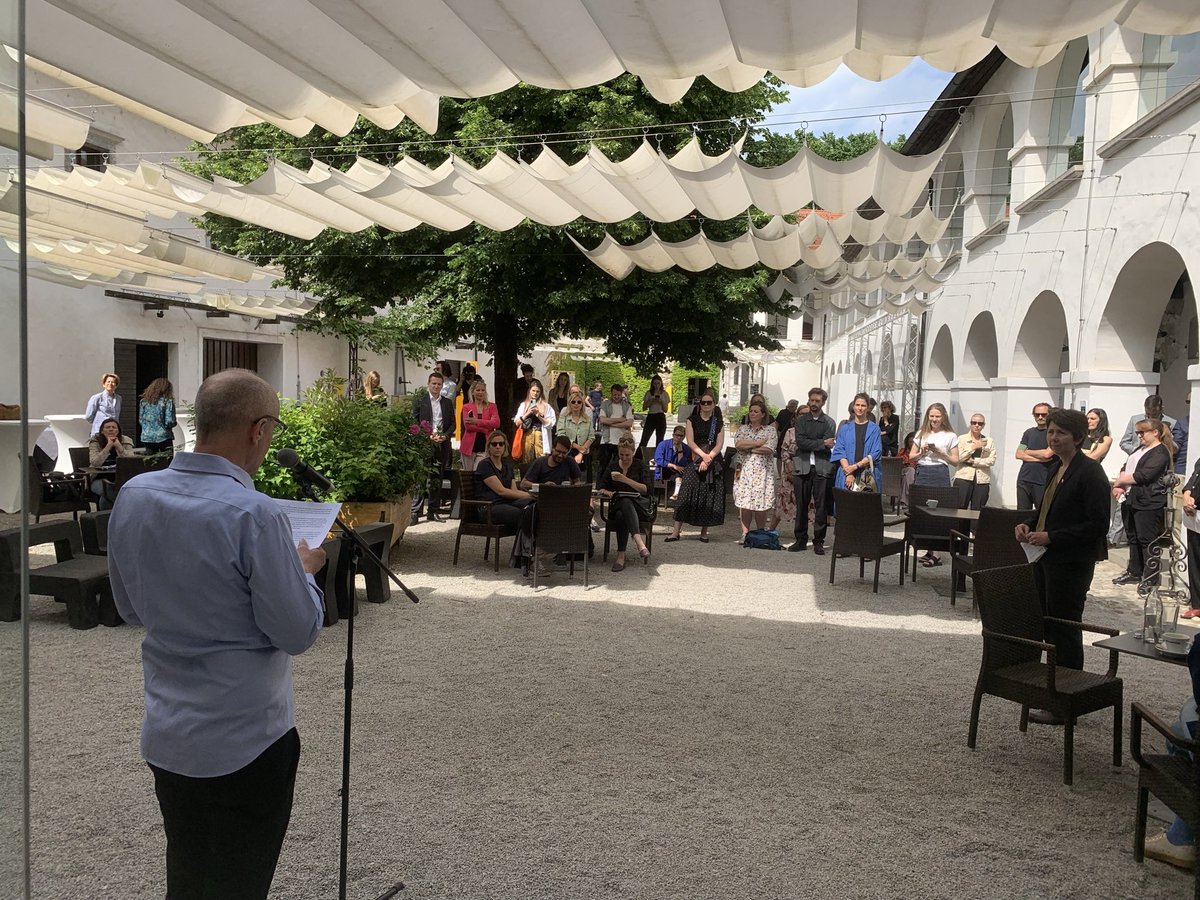 #BIO27, the world’s oldest, opens today. Curated by @JVWITHERS, it showcases best design practices of vernacular traditions and value system from around the world. Our director <a href="/DraganBrBr/">Dragan Barbutovski</a> attended the press viewing this morning with <a href="/MAO_Slovenia/">MAO</a> director and the #BIO27 team.