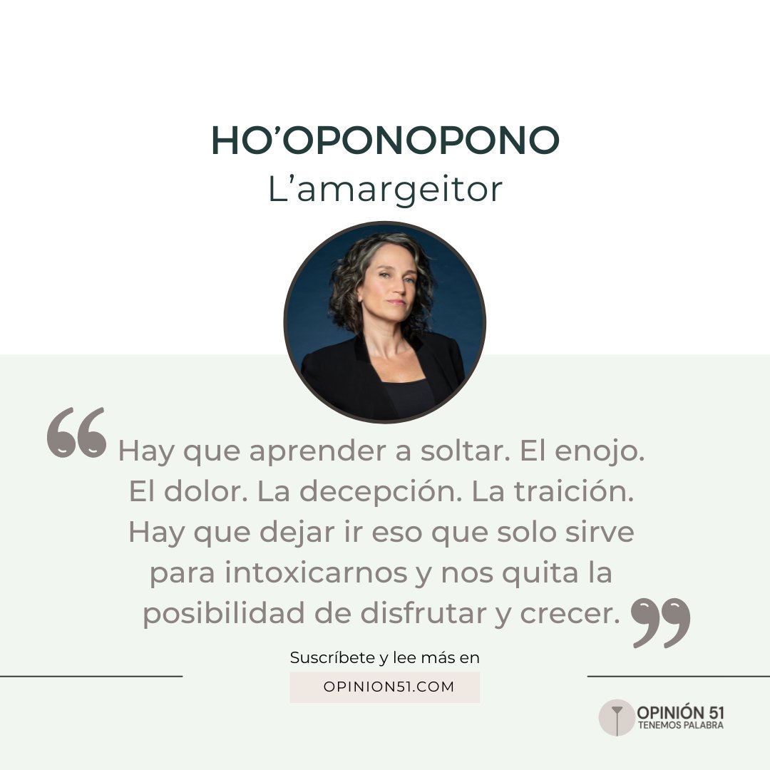 Opinion_51's tweet photo. ✍🏼 Audio🎧 | Acerca del  Ho´oponopono es una teoría, pero, más allá de eso, es una práctica que hace un llamado a regalarse la posibilidad de “soltar”. L’amargeitor [@Lamargeitor] reflexiona. 
 
| #Opinión51 | 
 
🔗 https://t.co/UQA5sHDCRc https://t.co/gWb2ca54oi