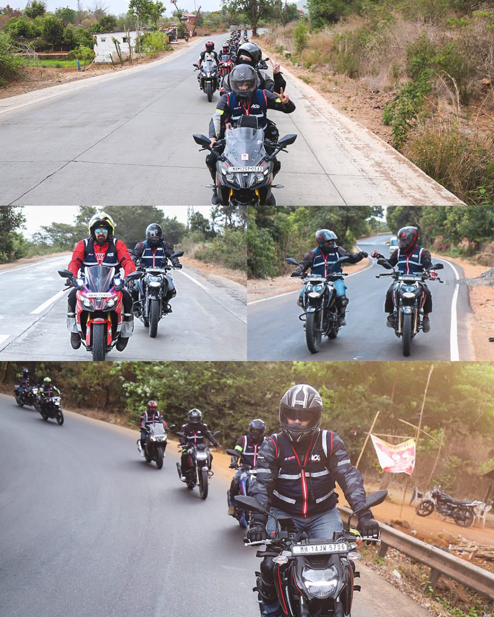 Vimalsumbly's tweet image. Right set of riding gears is paramount for riders safety and following ride guidelines tops it up. Both of these were witnessed to the fullest in the latest AOG Pune morning ride. 

#AOGPUNE #AOG #APACHEOWNERSGROUP #TVSRACING #ROADSAFETY #TVSMOTORCOMPANY #APACHESERIES