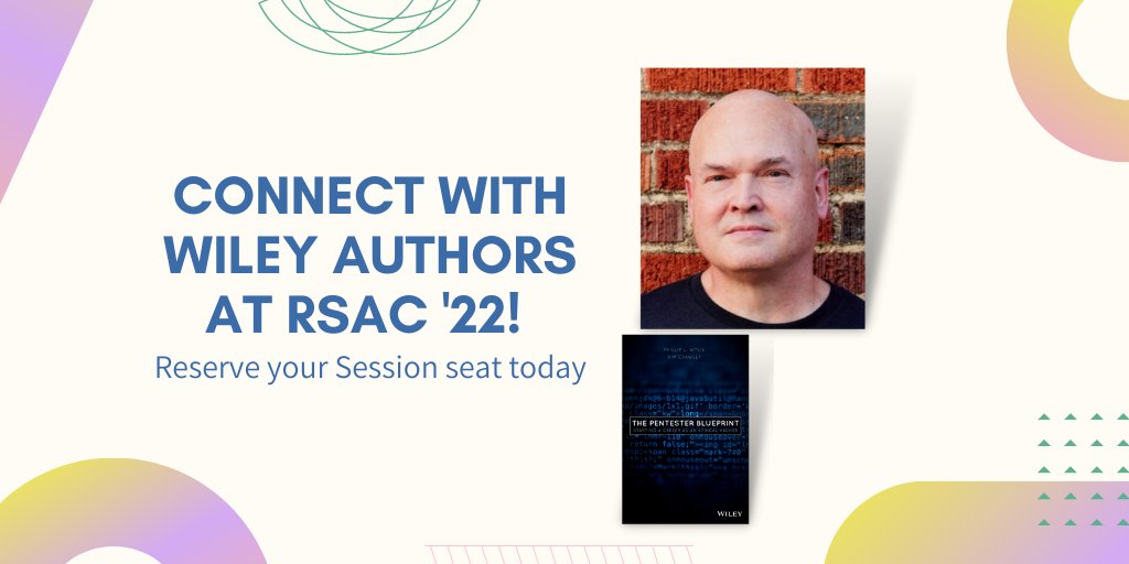 WileyTech's tweet photo. 👾#RSAC returns to San Francisco this June! 

Attending in person? Check out @pentesterblue coauthor  @PhillipWylie's upcoming session: 

✅ Building a Cloud-Based Pentesting Platform | Jun. 9, 2022 1:00 PM PT 

👉https://t.co/SMLxQh37cC #infosec https://t.co/BXFGYUYhE2