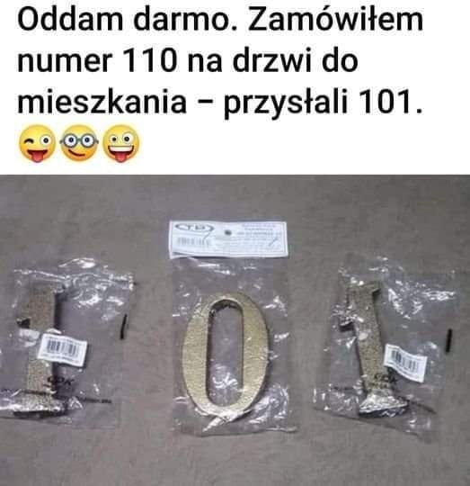 BlogerPisarz's tweet photo. 🚨#ogłoszenie #oddam #numerki #numer #cyferki #zamówienie #zlewyslali #pomyłka #110 #101 👇 https://t.co/b4iXxlIoxb