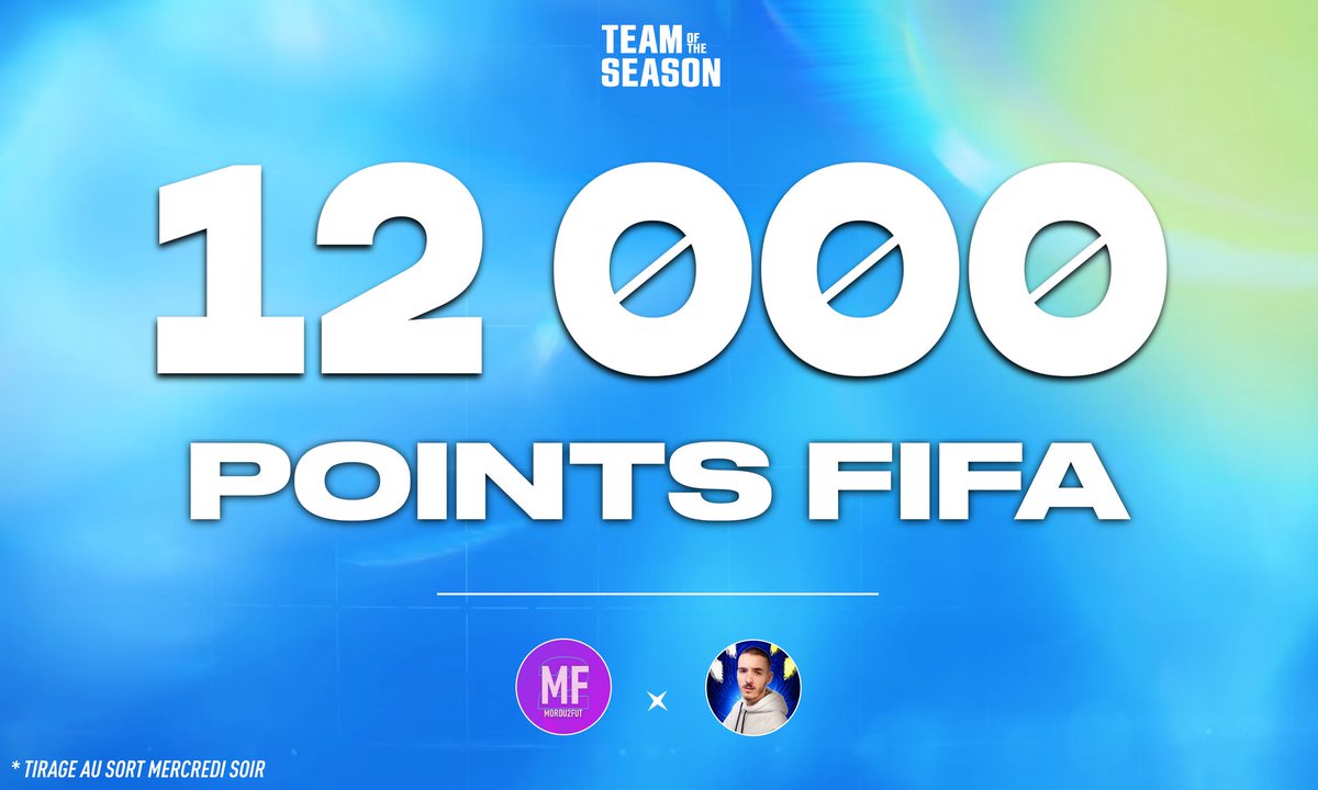 🎁  𝐉𝐄𝐔 𝐂𝐎𝐍𝐂𝐎𝐔𝐑𝐒 𝐓𝐎𝐓𝐒 🌟

💥 ALL-IN SUR LA TOTS LIGUE 1 !! 

🔁 RT ce tweet
☑️ Follow <a href="/NeiKoohh/">NeiKoohh 🍋</a> &amp; <a href="/Mordu2FUT/">MORDU2FUT</a>

Pour tenter de remporter 𝟭𝟮 𝟬𝟬𝟬 𝗣𝗼𝗶𝗻𝘁𝘀 𝗙𝗜𝗙𝗔 sur FUT. 🤯

🗳 𝘛𝘪𝘳𝘢𝘨𝘦 𝘢𝘶 𝘴𝘰𝘳𝘵 𝘮𝘦𝘳𝘤𝘳𝘦𝘥𝘪 𝘴𝘰𝘪𝘳.