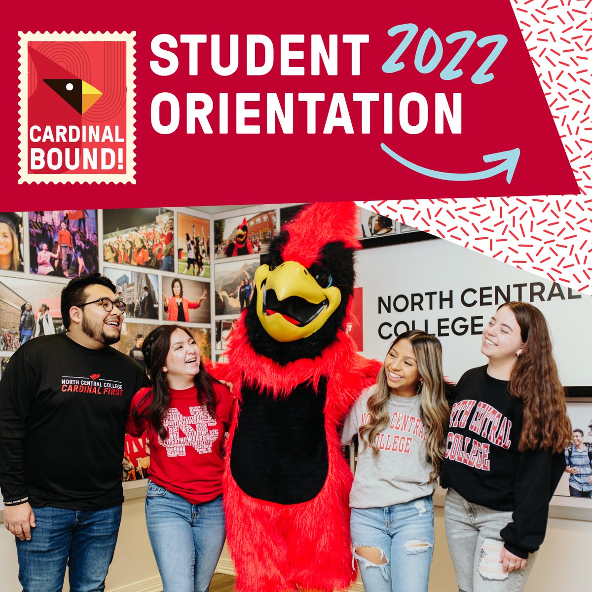 northcentralcol's tweet photo. We’re thrilled to welcome #CardinalBound students to campus for the first orientation of the summer! 

Today, students will:
👋🏼 Meet fellow Cardinals
🗯 Learn how to get involved
🌳 Tour campus
📚 Register for classes
🏙 Explore @DTNaperville

More info: https://t.co/Isn5e1Eqwk. https://t.co/DKNdT56gm8