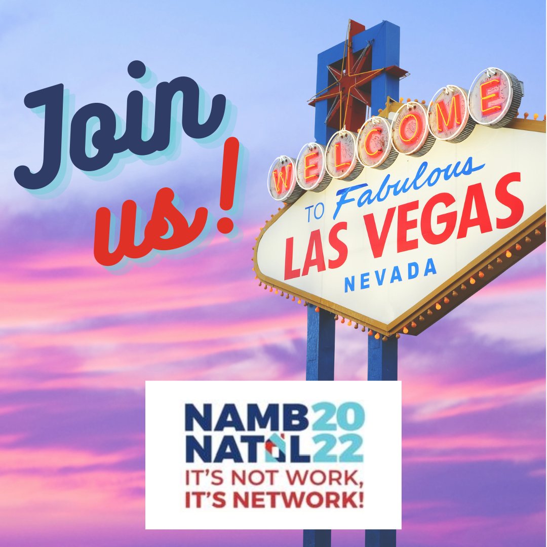 NAMBPlus's tweet photo. Mark your calendars NOW for NAMB National 2022 coming up this October 7-10, 2022 in Las Vegas. Register today and use discount code EARLY2022 by September 1, 2022 and attend our trade show and breakout sessions for FREE!

https://t.co/siWRwRUqy0 https://t.co/NYSvCX7L6A