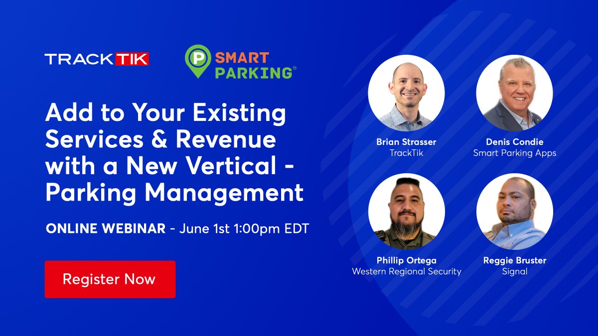 Did you forget to add this service to your security program? A service that adds income &amp; helps retain customers? Join our webinar on June 1st to know more- bit.ly/3ahnWwR.
===
Rejoignez notre webinaire sur la gestion du stationnement pour votre entreprise de sécurité.