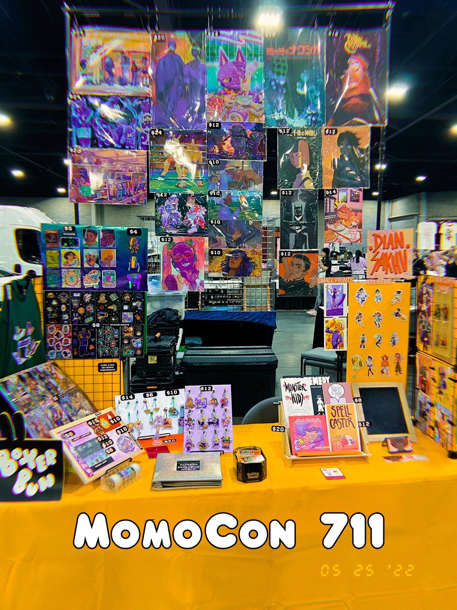 I'll be closing my shop temporarily this week since I'm tabling at Momocon with @diansakhuart 😆 Also I'm debuting some shirts! 