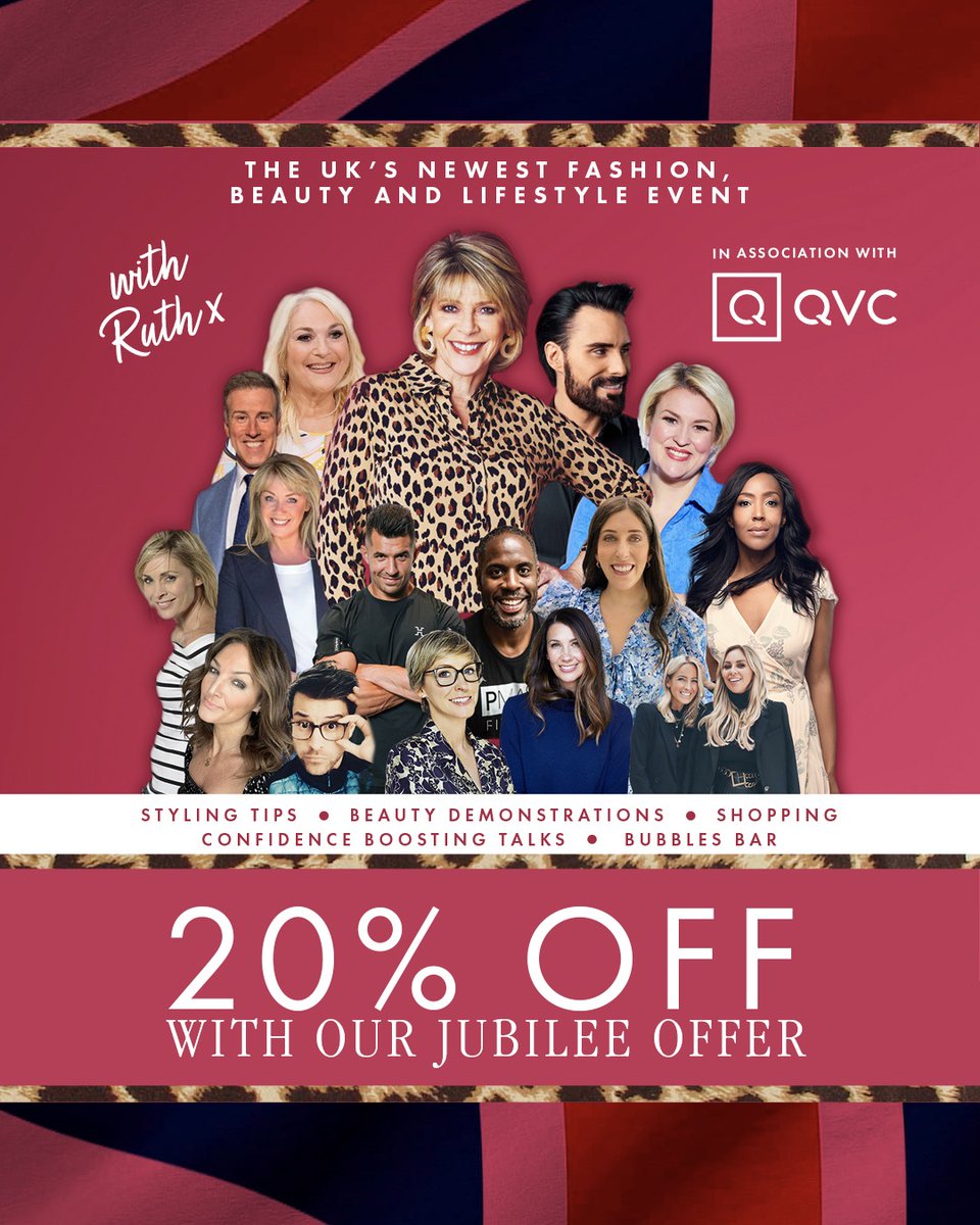 Still need to get your ticket to my Feeling Fabulous event this July? Well I'm getting into the Jubilee celebrations early and giving you a special offer, 20% off tickets for the month of June! Can't wait to see you there! Sign up for the offer:tinyurl.com/FeelingFab