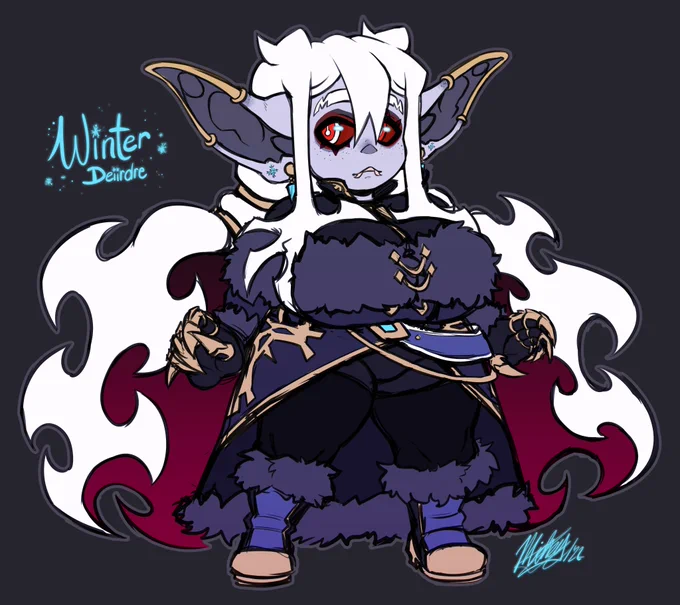It's gettin' cold in the campaign Deiirdre is in; so it's time for her winter outfit!❄️ 