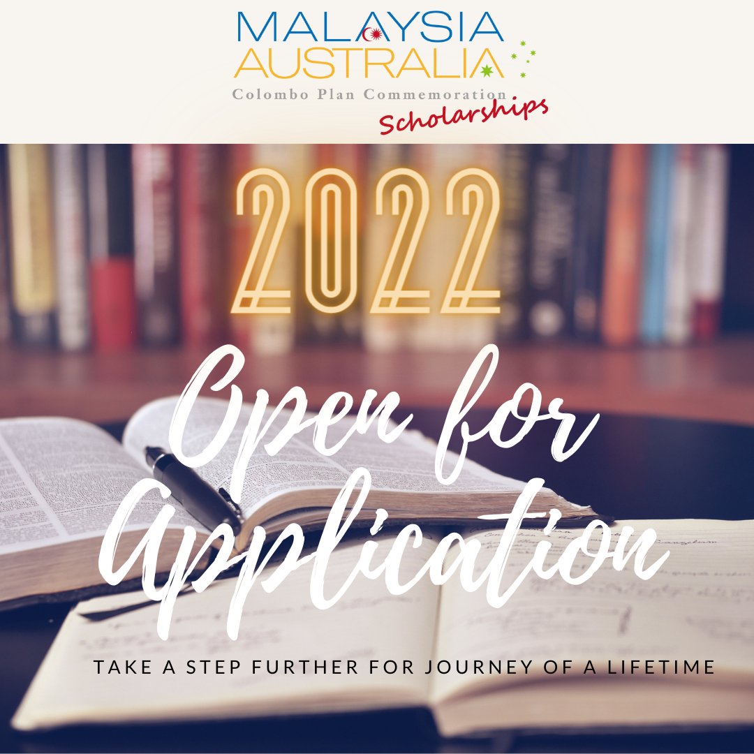MsiaAusAlumni's tweet photo. The Malaysia Australia Colombo Commemoration (MACC)
Scholarships 2022 are now open for application. Terms
and conditions apply.
For further information: How to apply  https://t.co/dfwygzPQeP https://t.co/sTceOFBV3Q
