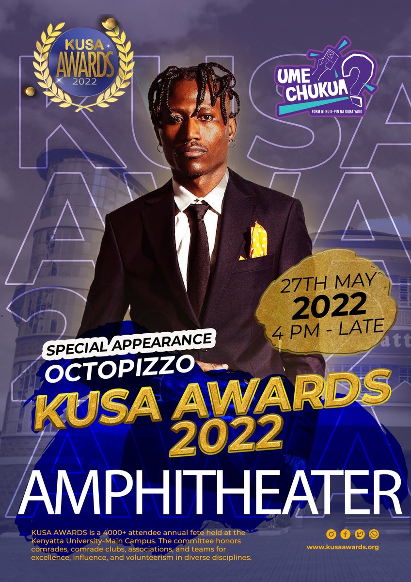 RADA SAFII... 🫡🫡🫡 

<a href="/OCTOPIZZO/">OCTOPIZZO</a> is pulling up at #KUSAAwards2022!

Swali, Umechukua?