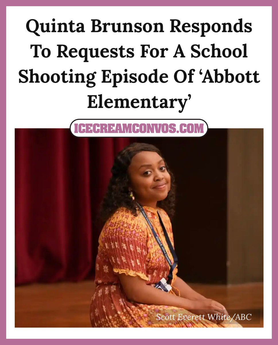 "I can't ask 'are yall ok' anymore because the answer is 'no.'" - Quinta Brunson 🤦🏾‍♀️🙏🏾🖤🍦

Get the scoop 👉🏾 bit.ly/3PMBRLy

#QuintaBrunson #AbbottElementary #GodHelpUsAll