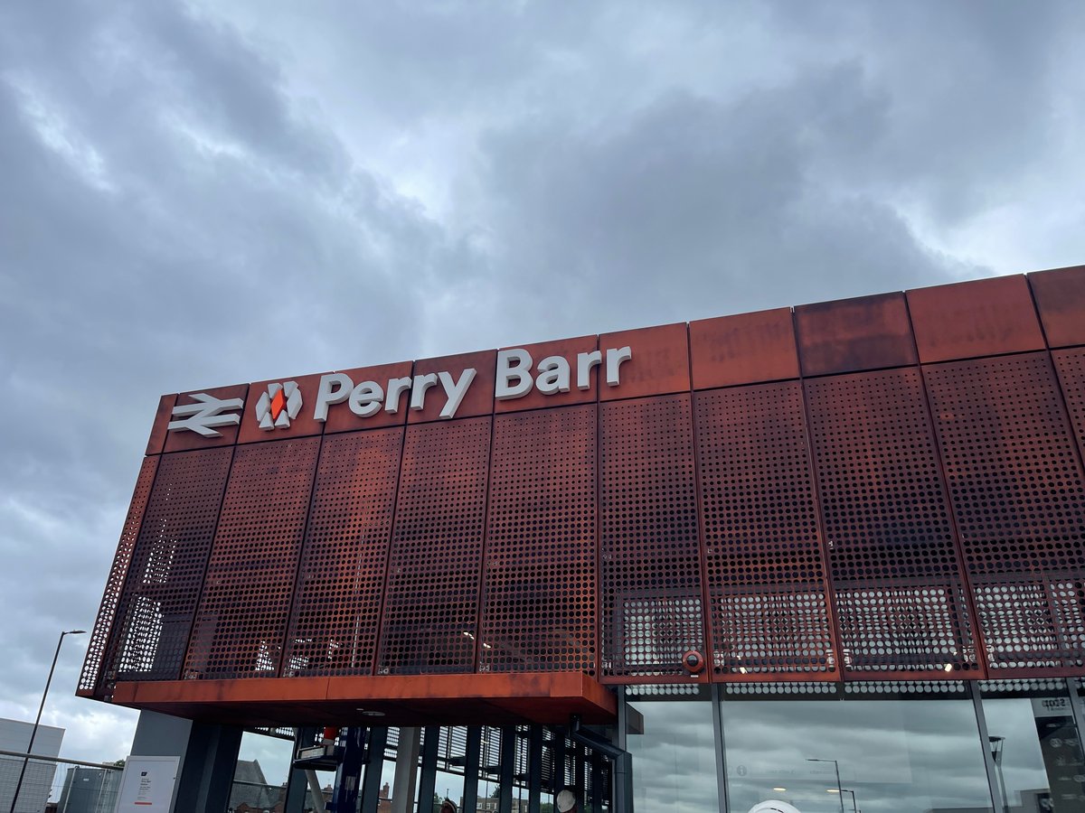Outside of the new Perry Barr Train Station