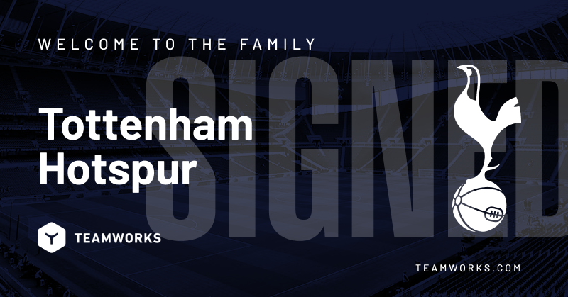 Teamworks's tweet photo. Premier League teams need premier-level support 💪 We're pleased to announce our partnership with @SpursOfficial!

Together, Teamworks and Tottenham Hotspur F.C. will deliver best-in-class technology to engage seamlessly with players and staff. https://t.co/tAphNKSZA5