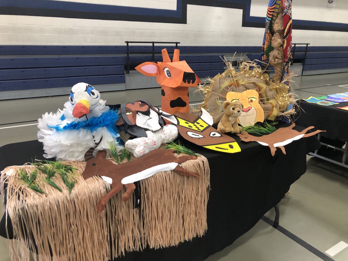 Got to see the handmade props up close that our ⁦<a href="/BurtonSchools/">Burton Schools</a>⁩ students created for the Lion King Jr. musical.  Always so impressed what students are able to create when given the opportunity.  Thanks ⁦<a href="/MaertensSydney/">Sydney Maertens</a>⁩