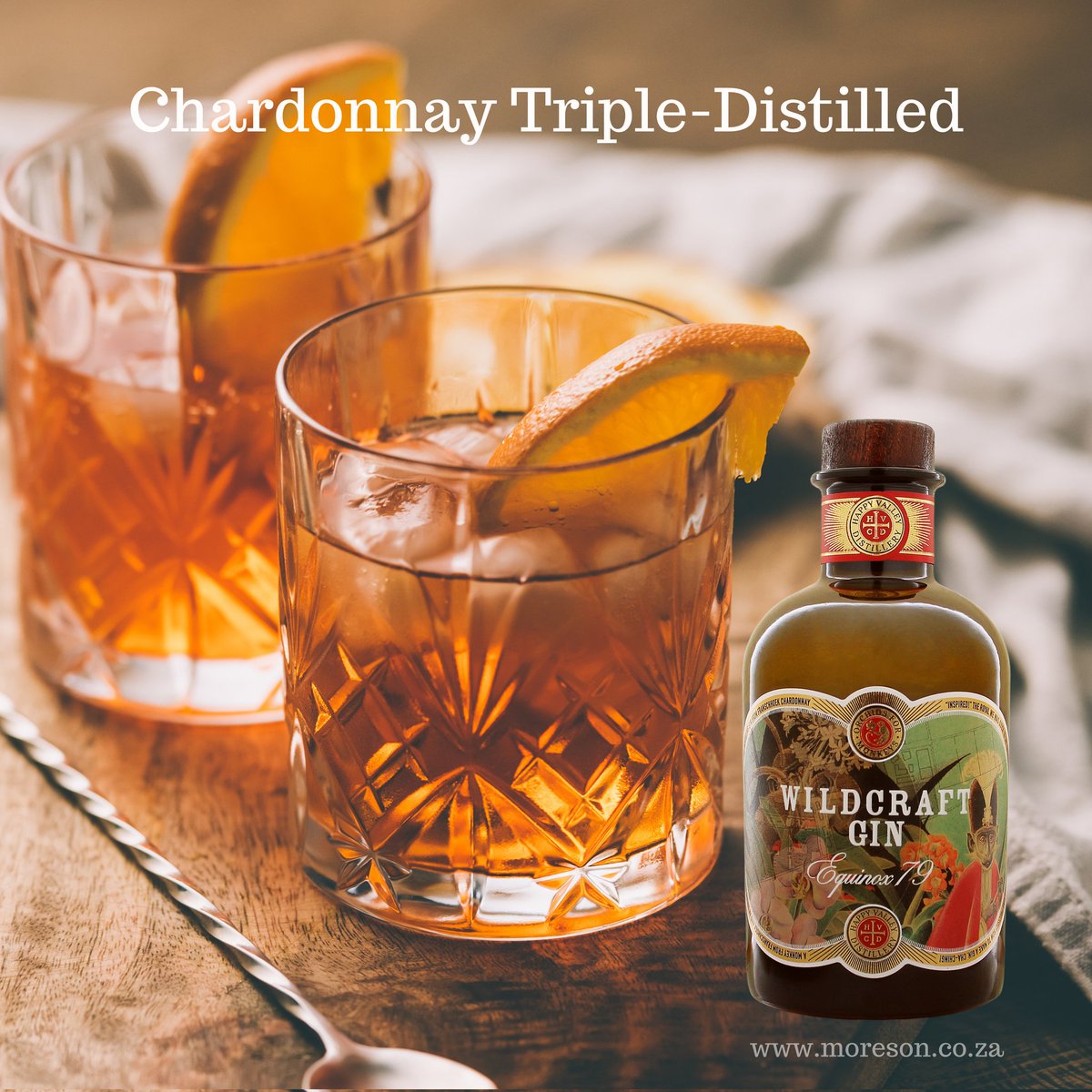 Did you know that our Happy Valley Distillery  Wildcraft Equinox 79 Gin is made from Chardonnay?

Triple-distilled Chardonnay infused with hand foraged botanicals!

Happy #InternationalChardonnayDay!
Cheers to that!!

Order your Wildcraft Gin via moreson.co.za

#gin
