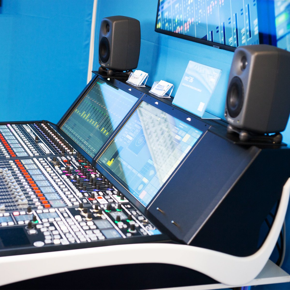 Genelec's tweet image. Fancy a Genelec cupcake? So delightful to meet attendees of the Media Production &amp;amp; Technology Show in London recently. Enjoy the pics! #TBT
@mediaprodshow  #MPTS2022 @SourceDist