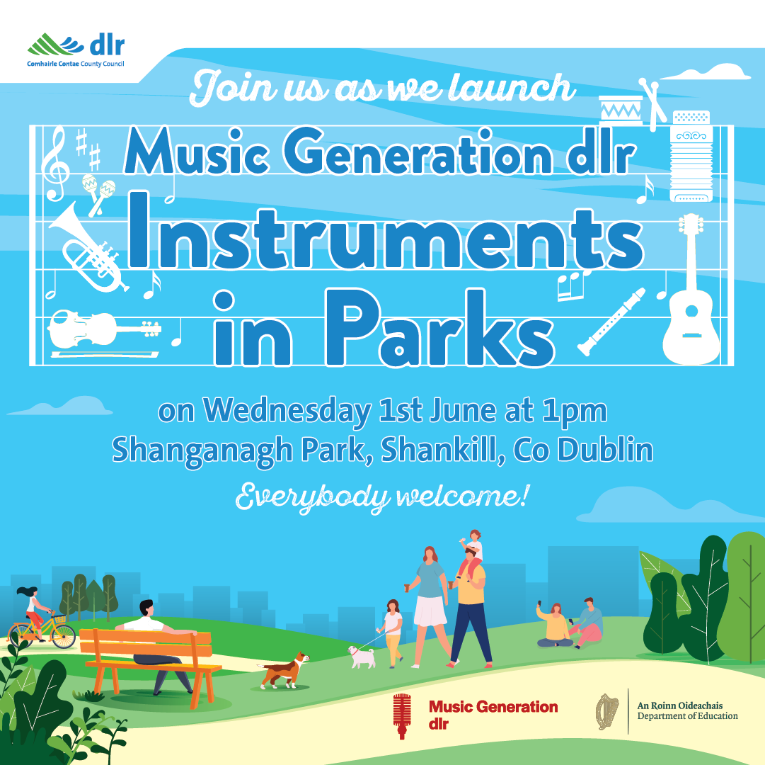 dlrcc's tweet photo. @MusicGendlr have installed instruments in parks across the county.

The launch of the Septet is taking place Wednesday, the 1st of June at 1PM in Shanganagh Park.

Everyone is welcome! https://t.co/4f3w35Axa3