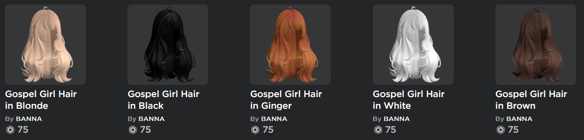 Gospel Girl Hair in Black - Roblox