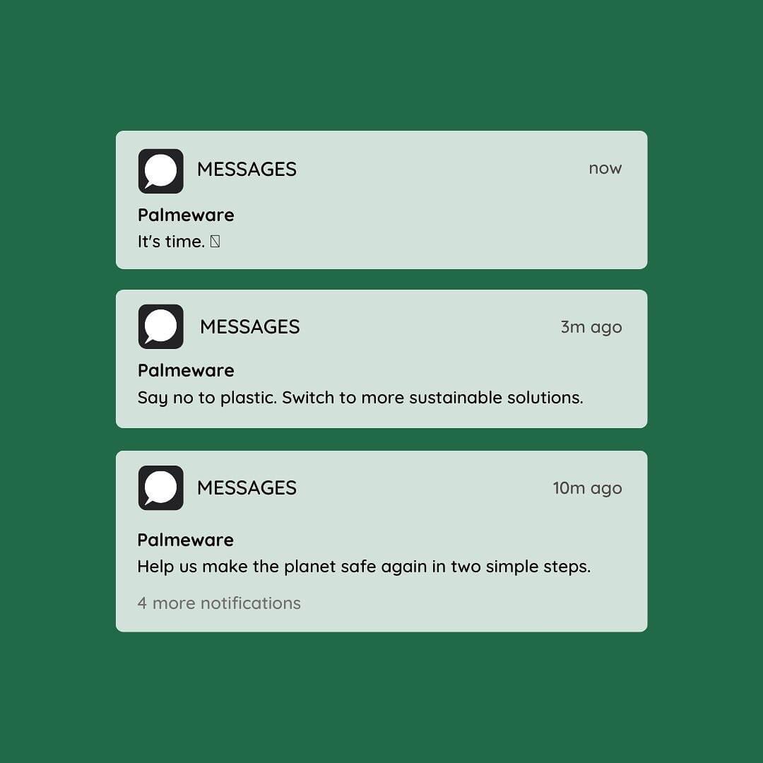 palmeware's tweet photo. You've got unread notifications! 💬 

Follow the link in bio. 🔗

#Palmeware #OfEarthForEarth #LeafOnYourTable #NaturalTableware #BeTheChange #EcoFriendlyBrand https://t.co/EgGCkQ36ey