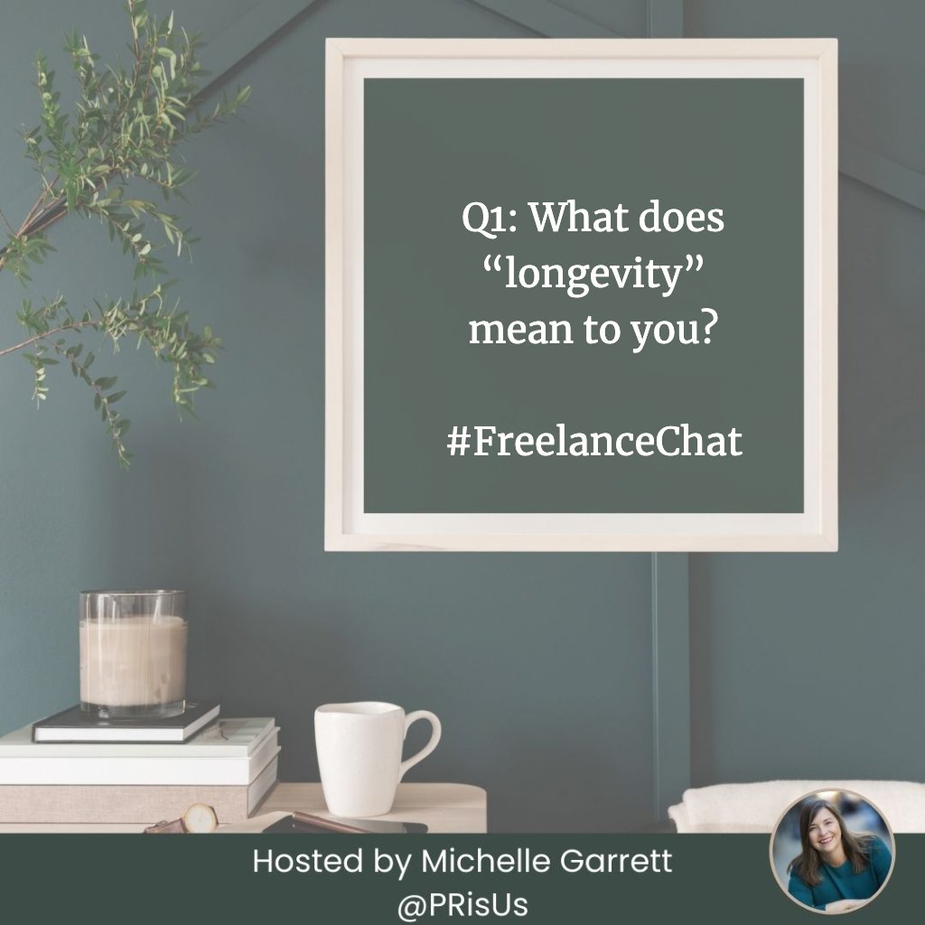 PRisUs's tweet image. Q1: What does “longevity” mean to you?

#FreelanceChat