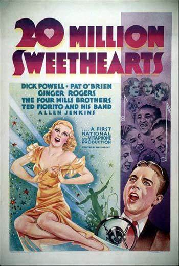 Cornfldz2Cosmos's tweet photo. #OTD (May 26th) in 1934, the feature #TwentyMillionSweethearts premiered. The film, based on "Hot Air," a story by #PennState graduate #PaulFinderMoss, starred #DickPowell, #GingerRogers, #PatOBrien, and #TheMillsBrothers. #PSU alum, #JuliusJEpstein, also assisted with the script https://t.co/ZwORd1ILKw