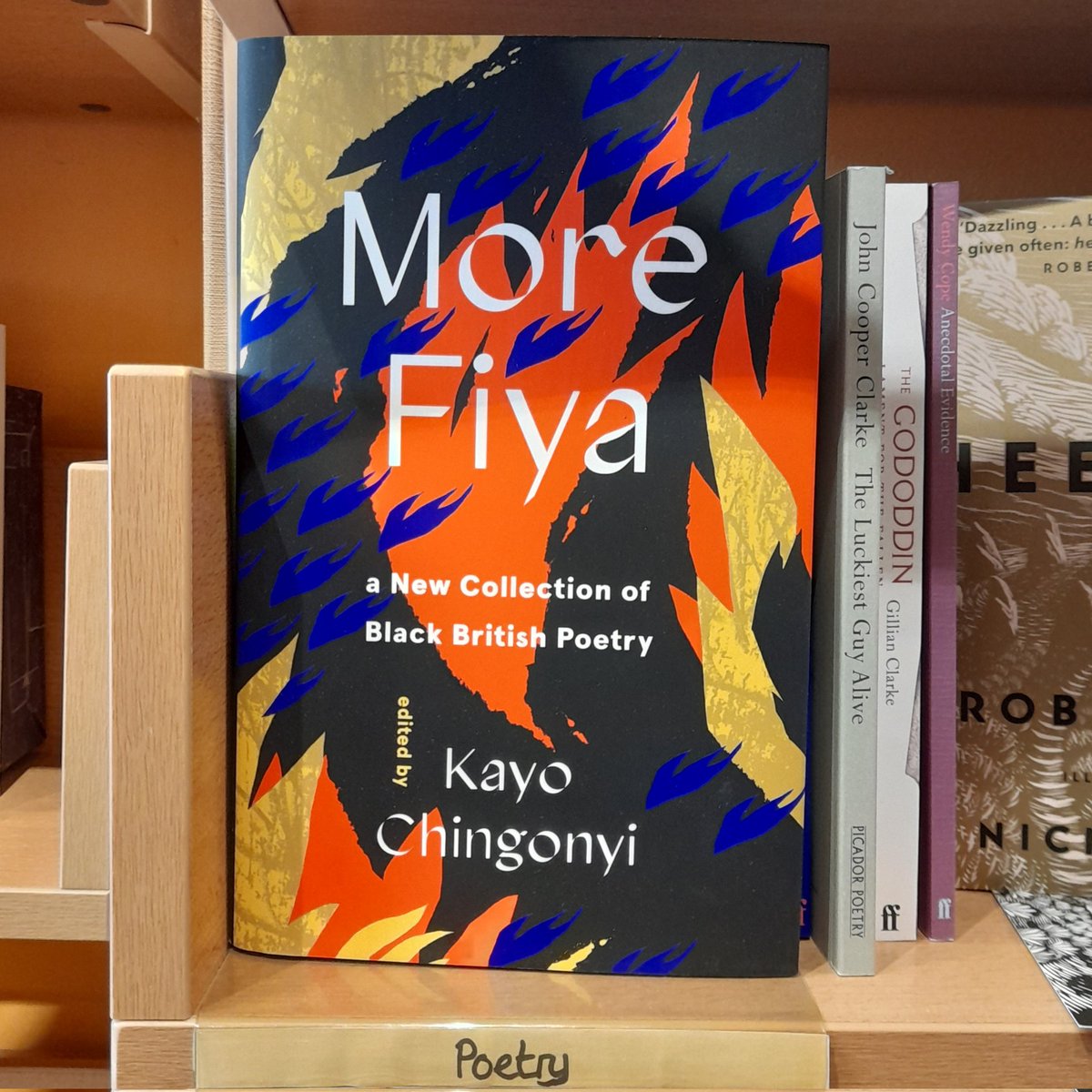 Look what I found on the shelves of the legendary @bookshopbridprt Hot off the press @canongatebooks #MoreFiya anthology.  
Buy it 
Read it
Come hear us read from it @bristolideas @ArnolfiniArts 
Thurs June 23rd  Kayo Chingonyi, @Vanessa_Kisuule, @yomadene Nagelle Charles and me!