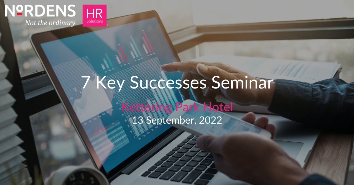 📰Have you heard the news?📰

💫We will be running our 7 key successes seminar on 13 September!

✅Join us as we team up with Nordens Chartered Accountants for this seminar.

Save your place:

eventbrite.co.uk/e/7-key-succes…

#OutsourcedHR #HRSupport #Seminar #BusinessSeminar